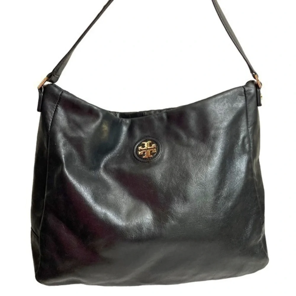 Tory Burch black leather shoulder bag